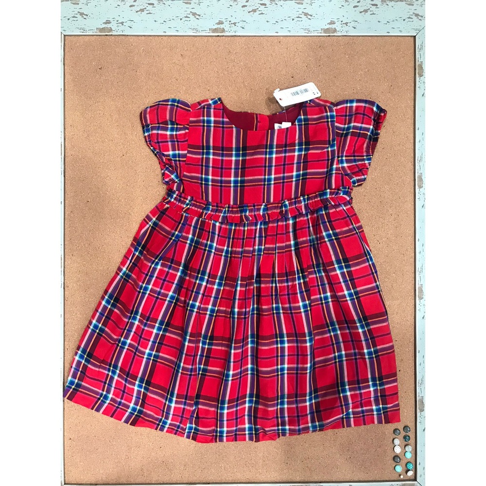 NWT Gymboree Girls Holiday Red Plaid Dress Size 2T Christmas Special Occasion